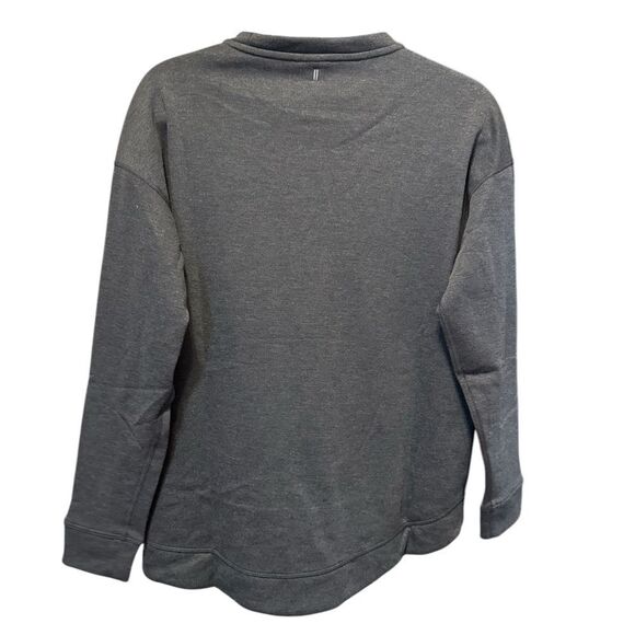NWT NOBULL Women’s Heather Black/Gray Pull Over Sweatshirt - Size XS - Picture 4 of 6